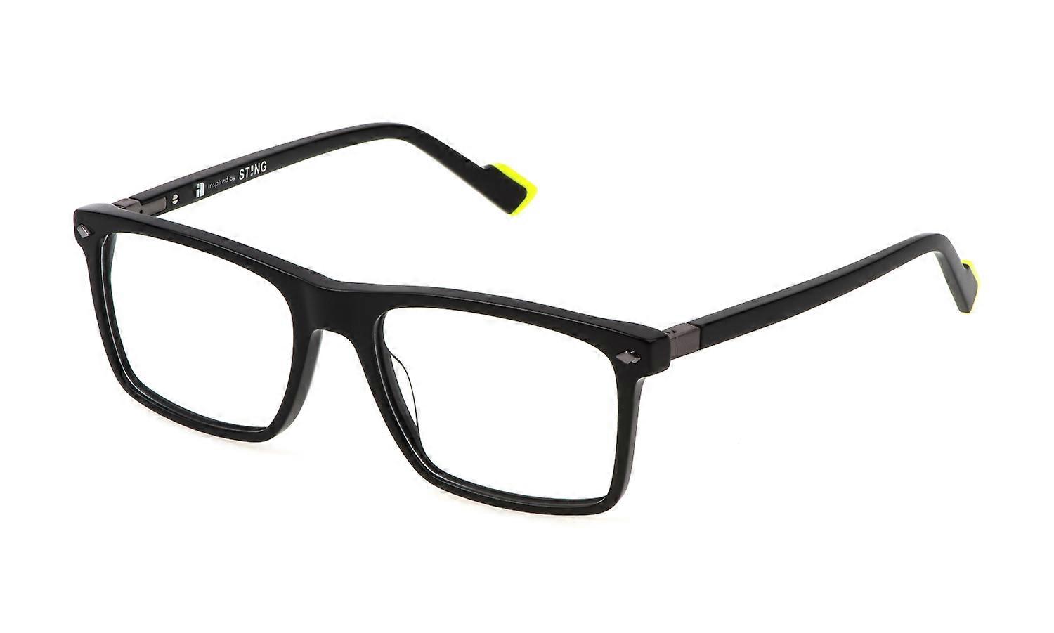 Eyewear Frames Sting VST500 700K Black LUCIDO 56/18/145 MAN