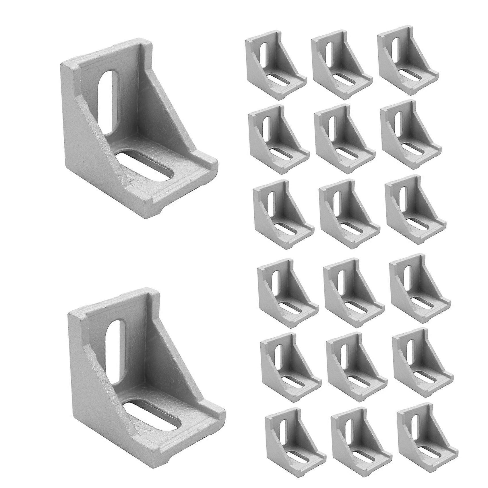 20Pcs 4040 Aluminum Corner Brackets Corner Fitting Angle 40 X 35 Connector Fastener For 4040 Indust
