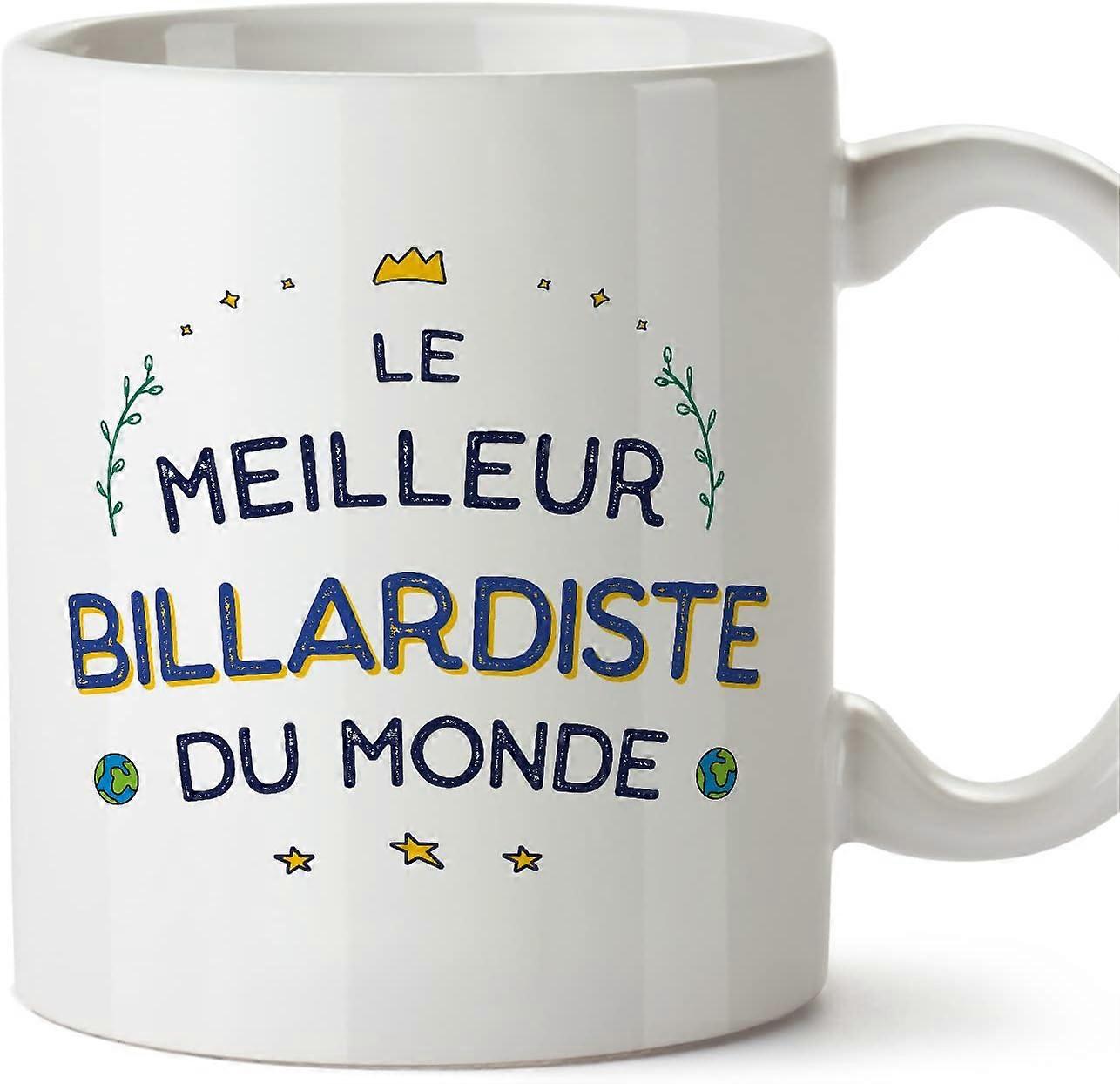 フランスのMeilleur du Mondeのプールプレーヤーマンマグカップ同僚への面白いギフトセラミック11オンスマグ