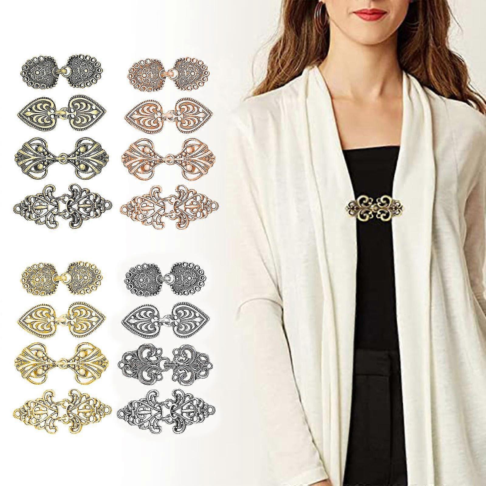 كارديجان كليب شال طوق المشبك اللباس قميص بروش كليب لفتاة النساء - JA