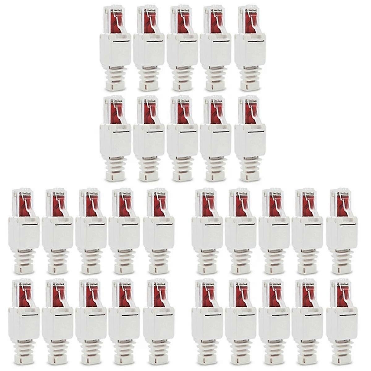 30PCS Network Plug Tool-Free RJ45 CAT6 LAN UTP Cable Plug Without Tools CAT5 CAT7 Installation Cabl