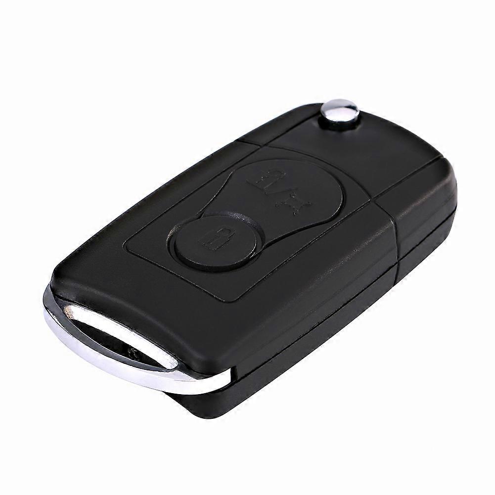 Flip Folding Remote 2 Buttons Car Key Fob Shell Case For Ssangyong Actyon Kyron Rexton