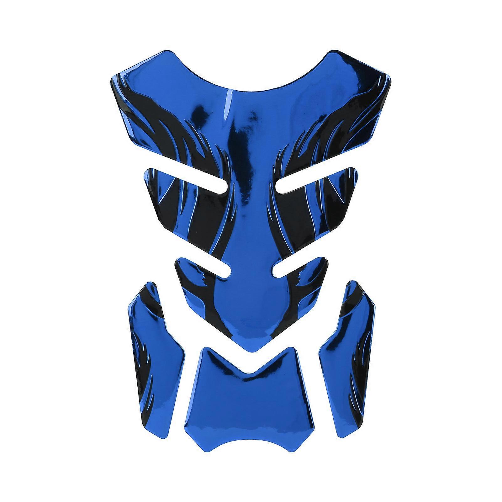 4PCS / Set Moto Réservoir de carburant Autocollant de protection Éponge douce Ruban Modification MaintenanceBleu