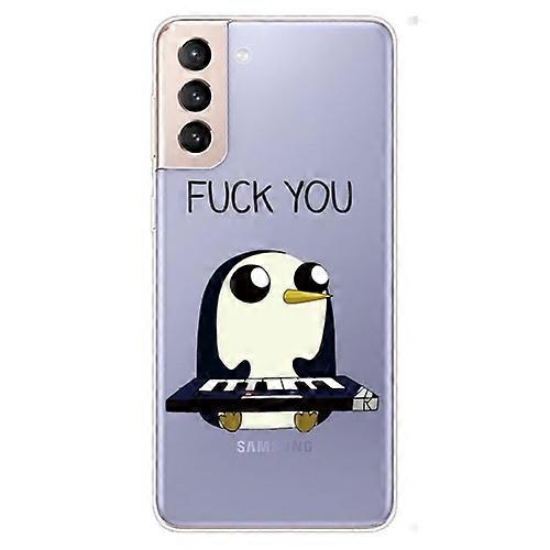 For Samsung Galaxy S22+ / S22 Plus 5G Coloured Drawing Pattern Highly Transparent TPU Phone Protective Case