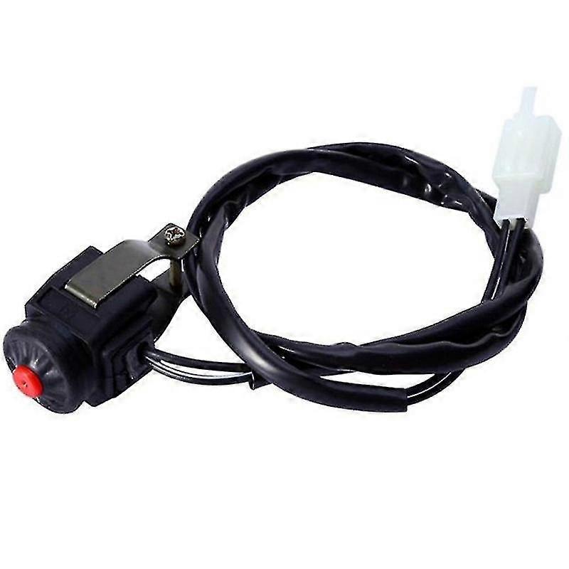 Black Stop Switch Horn Button For Motorcycle Quad Wheel 22mm Handlebar