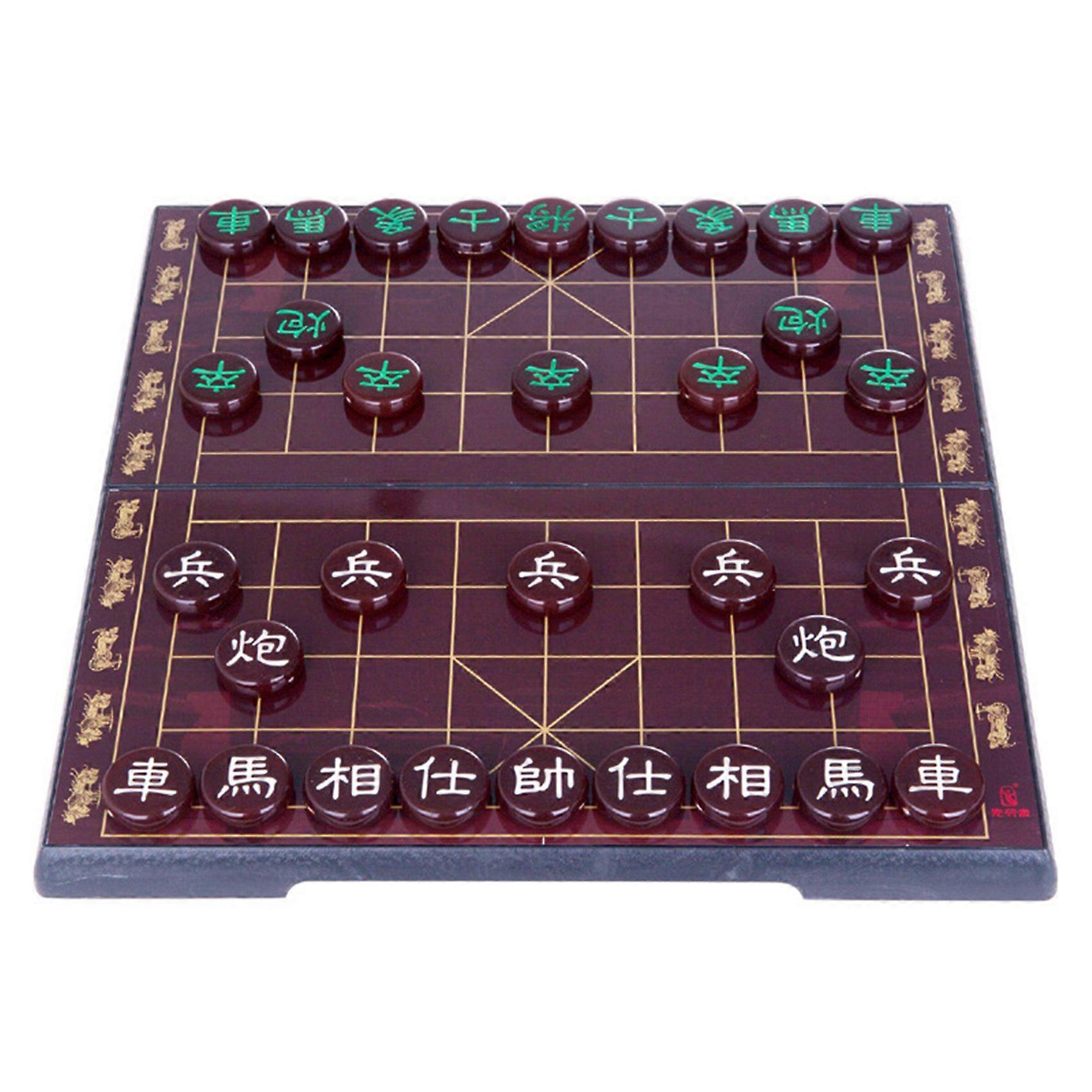 MAGIKON Chinese Chess Set - Hard Plastic Xiangqi With Storage Box, 1-1/5 Inch Diameter Pieces - View #9