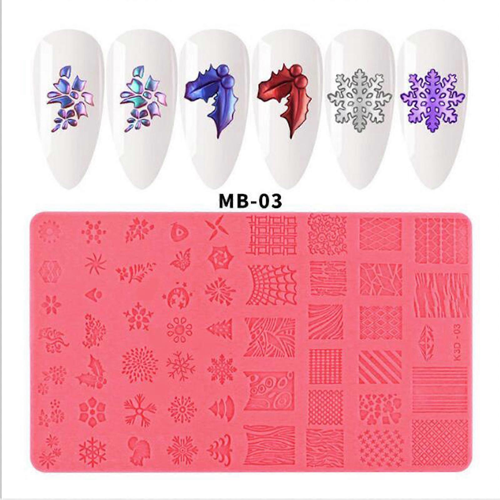 Nail Art Silicone Printing Template Plastic Template Relief