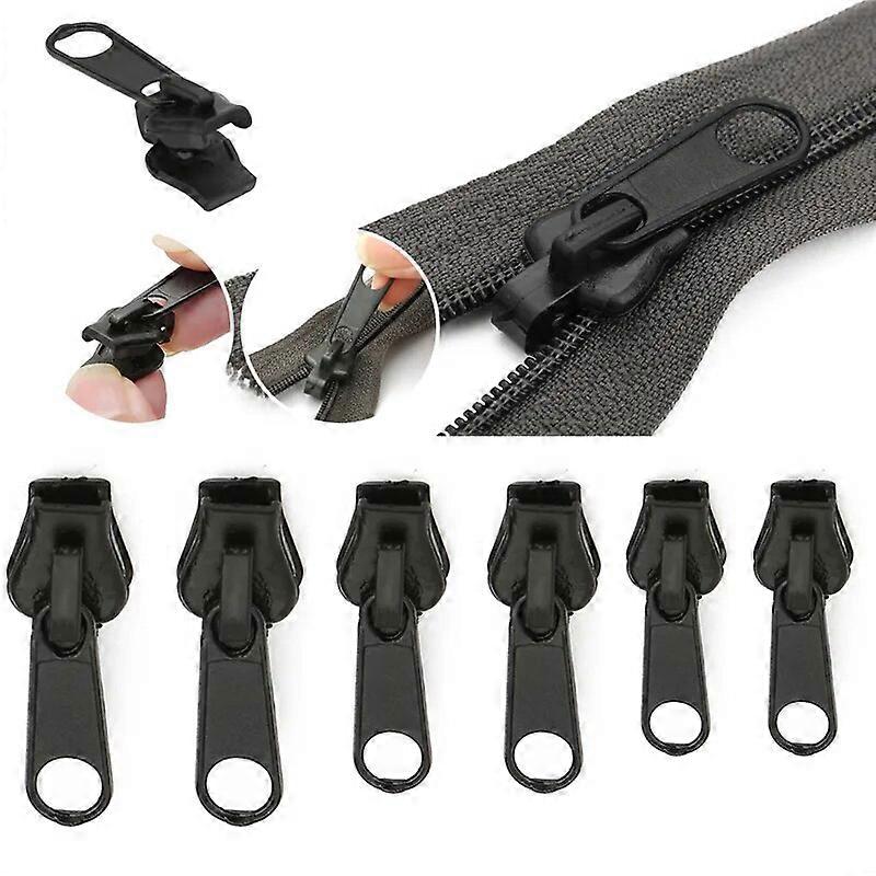 6PCS/Set Instant Zipper Universal Instant Fix Zipper Repair Kit Replacement Zip Slider Teeth Rescue New Design Zippers For Sew