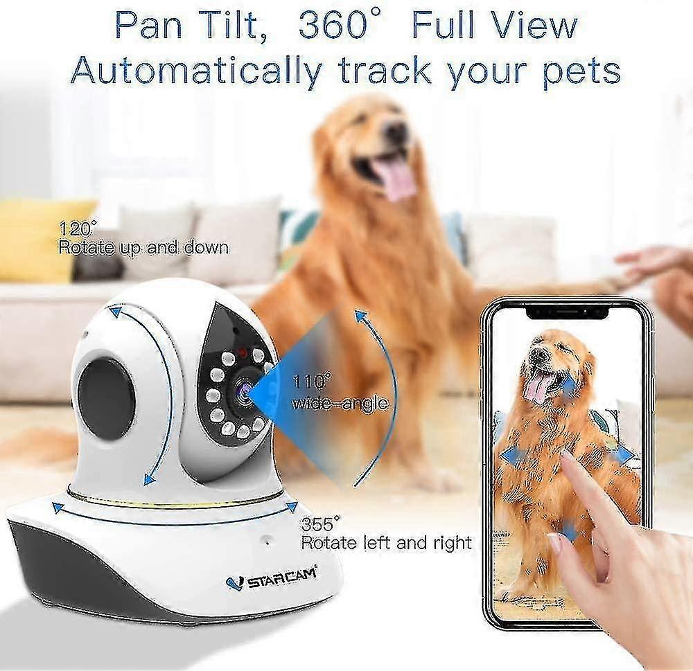 Pet Camera, Salemhms Cat Camera With Laser Wireless Cat Camera 1080p Mon Camera With 2 Way Audio, Night Vision Sound Motion Alerts, App Remot--