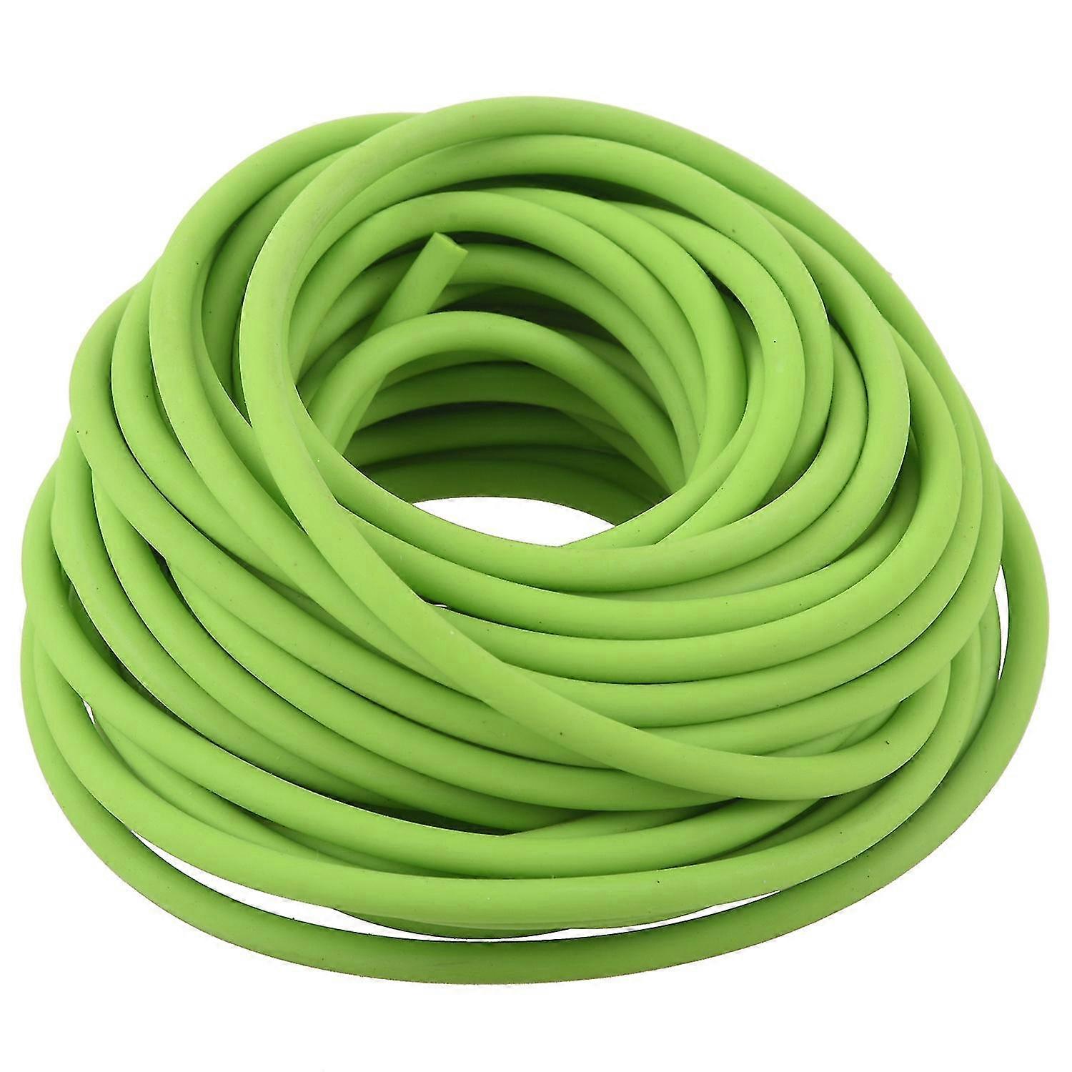 Tubing Exercise Rubber Resistance Band Catapult Dub Elastic, Green 10m