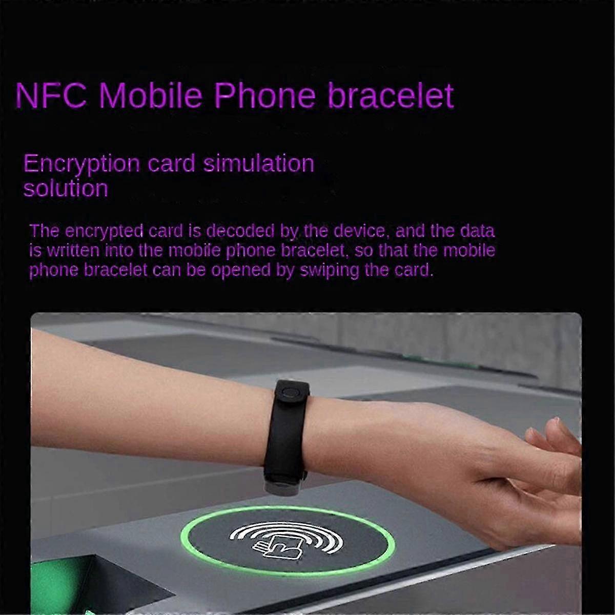 NFC-Lese-/Schreibgerät, Kartenleser, verschlüsselter Zugangskontrolldecoder, kompatibel mit Bluetooth-ICID-Telefon