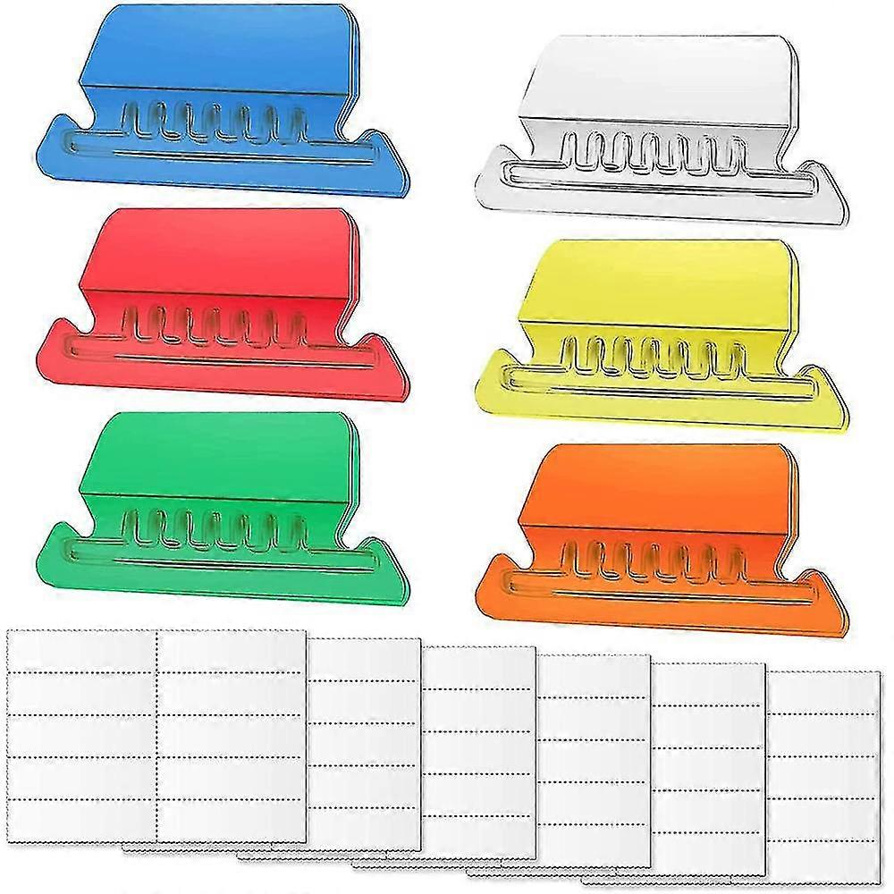 60 Sets Hanging File Tabs And Inserts,colorful File Folder Labels Filing Tabs For File Identificati (tangling)