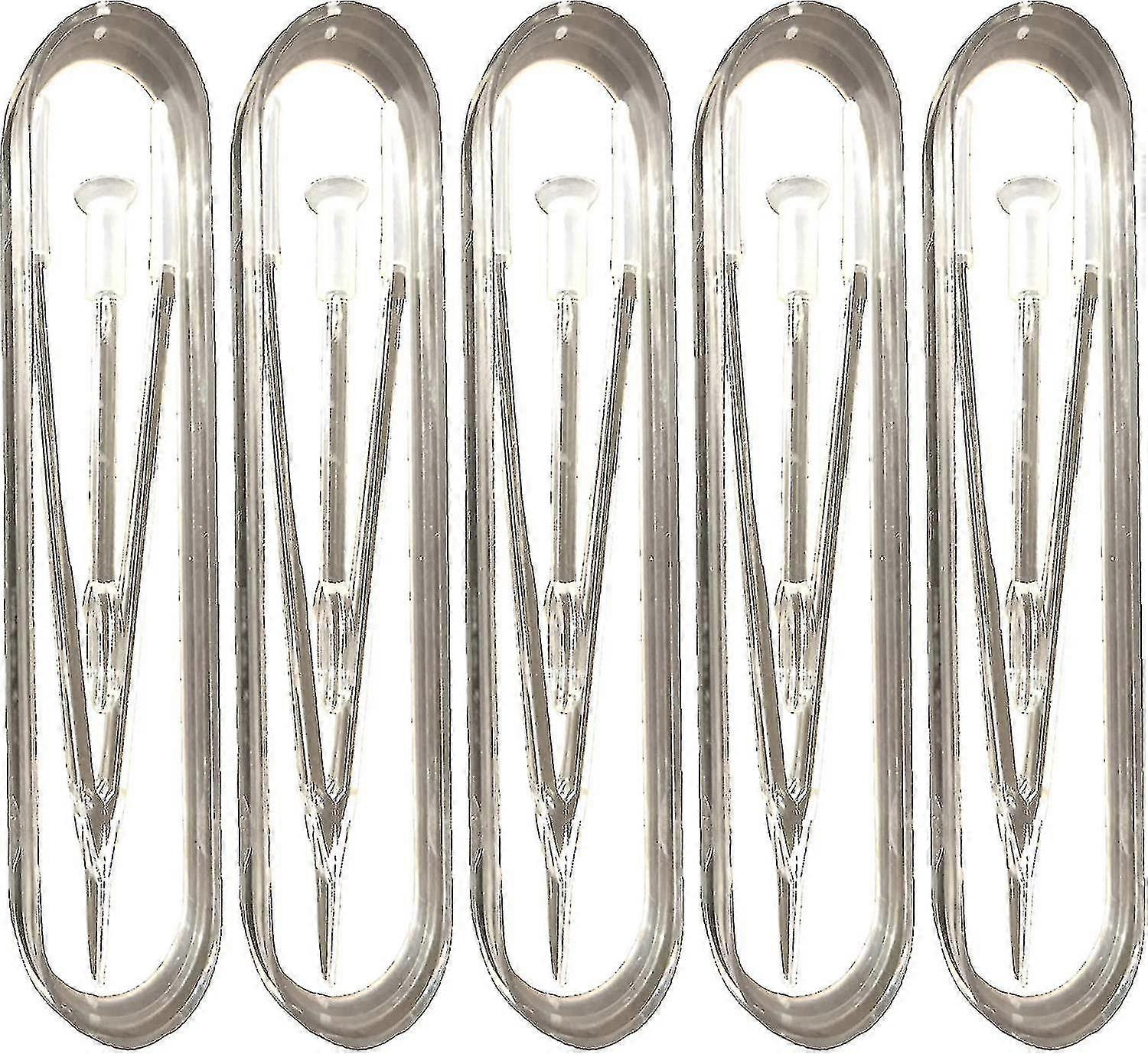 5 Pcs Clear Portable Travel Eye Contact Lens Remover Tool Kit Tweezer Stick Inserter Set With Soft Tip