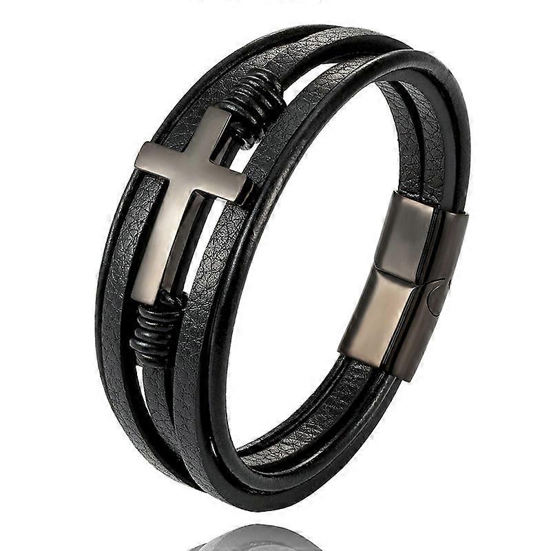 Multi  Layer Braided Leather Bracelets