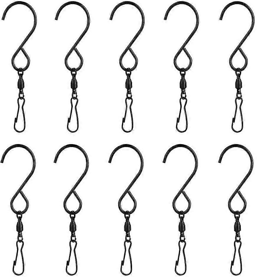Swivel Hook Clips, 10 Pack Rotating Stainless Steel S-hooks Swivel Hooks Clips