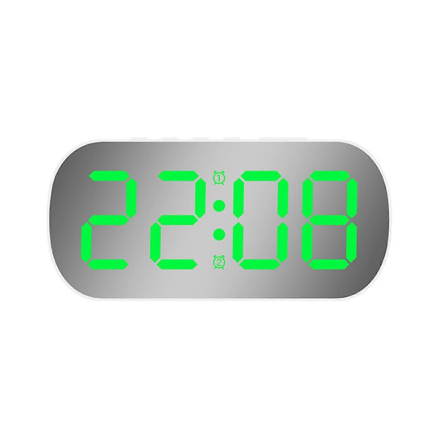 Electronic clock with green LED digital display
