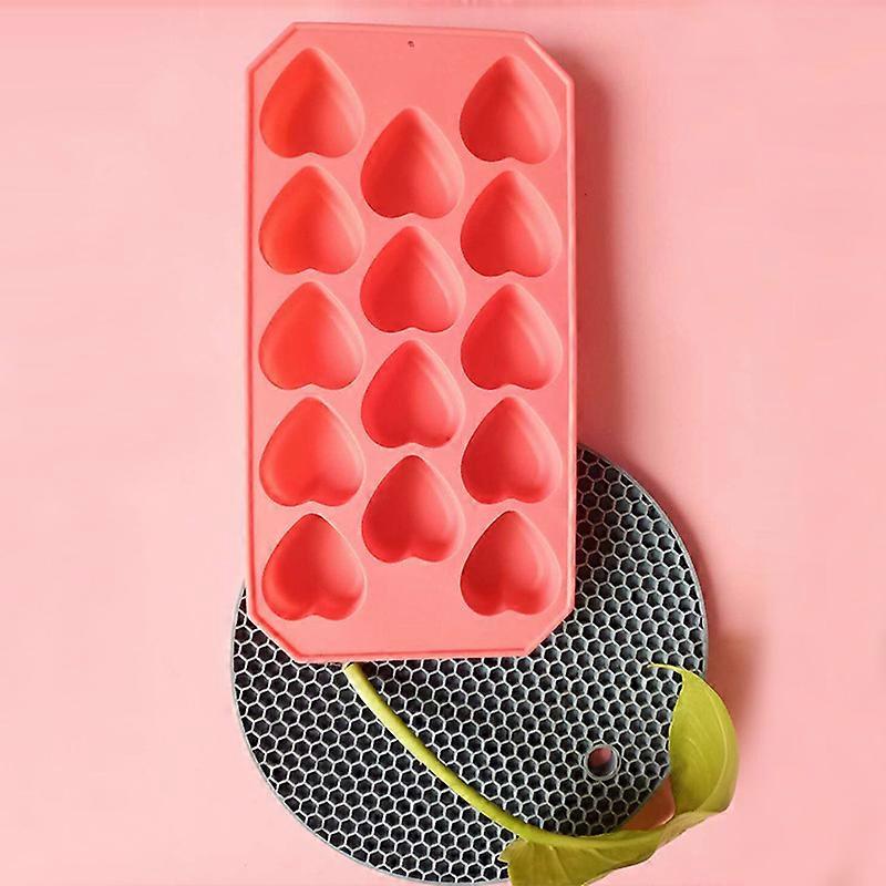 1 Ice Cube Tray with Red SBS Rubber Lid 21*11CM