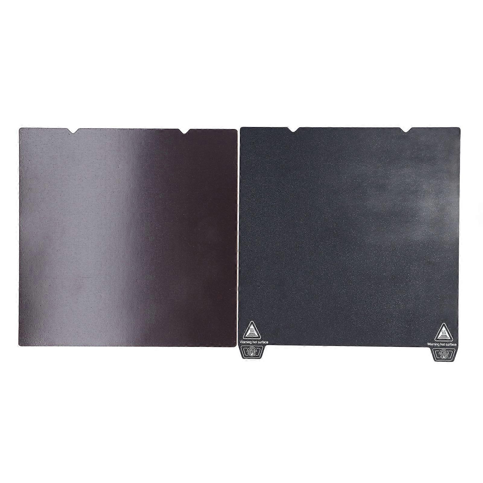 Double Sided Textured PEI Sheet 235mmx235mm with Flexible Spring Steel Build Plate Black for Ender 3 S1 3D Printer