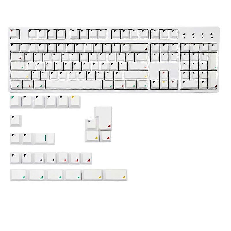 Thick PBT Keycaps PBT Dye Sub Cherry Keycap 131 Keys Geometry Personality