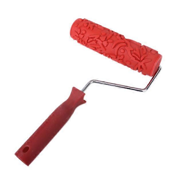 Various Embossed Pattern Painting Roller With Plastic Handle Brush Tool 7" B
