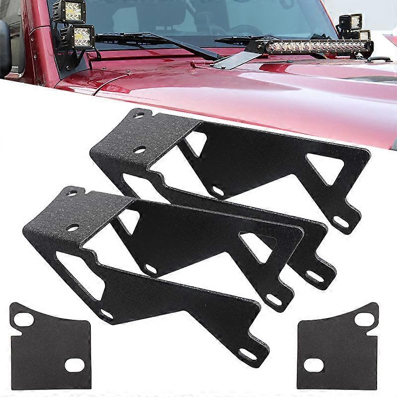 Windshield Hinge Corner A-pillar Bracket Mount Led Work Light Bar Holder For Jeep Wrangler JK 2007-2017