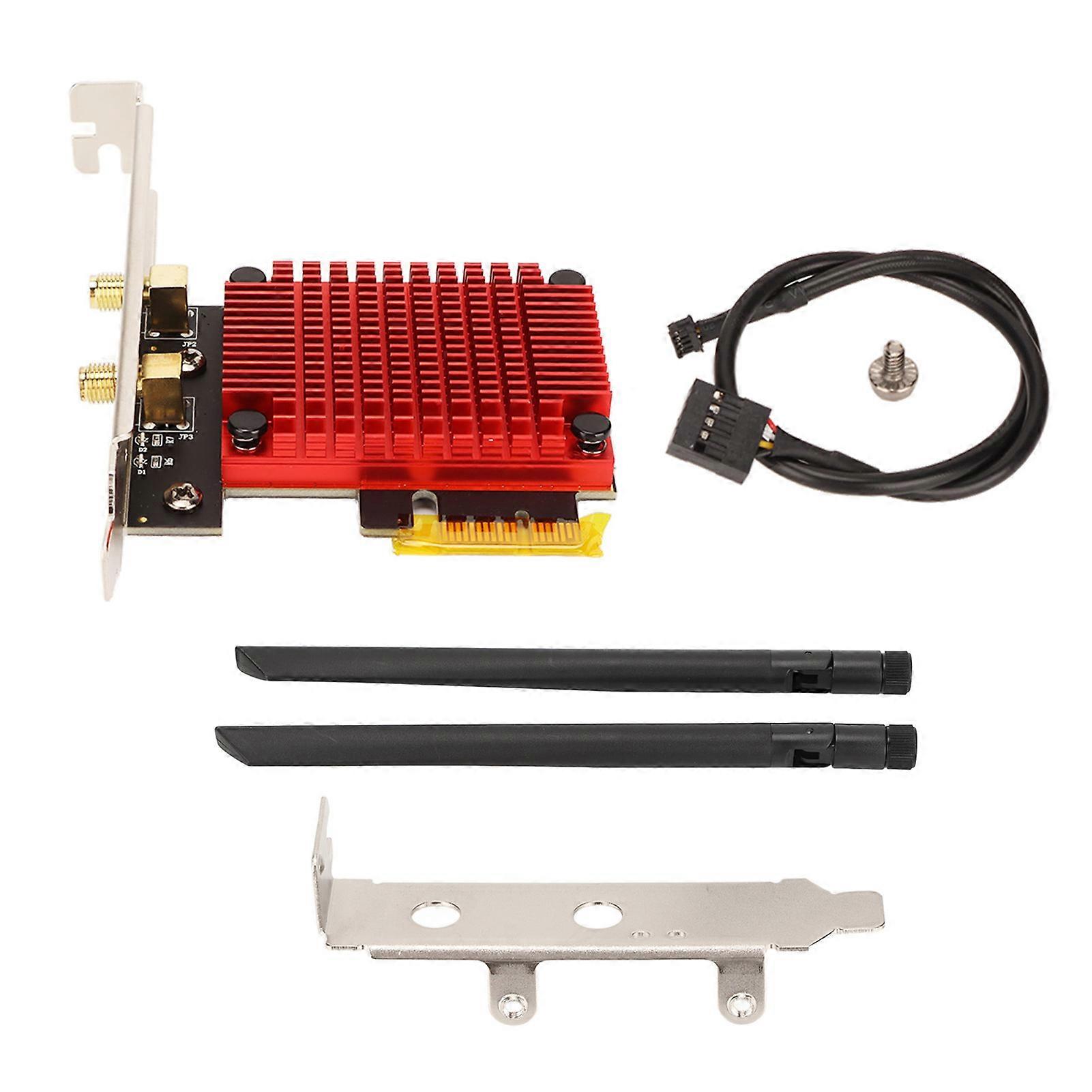 Trådløst netværkskort High Speed Duan Band 8dBi antenne stabil transmission WiFi NetworkAdapter-kort til pc-computer