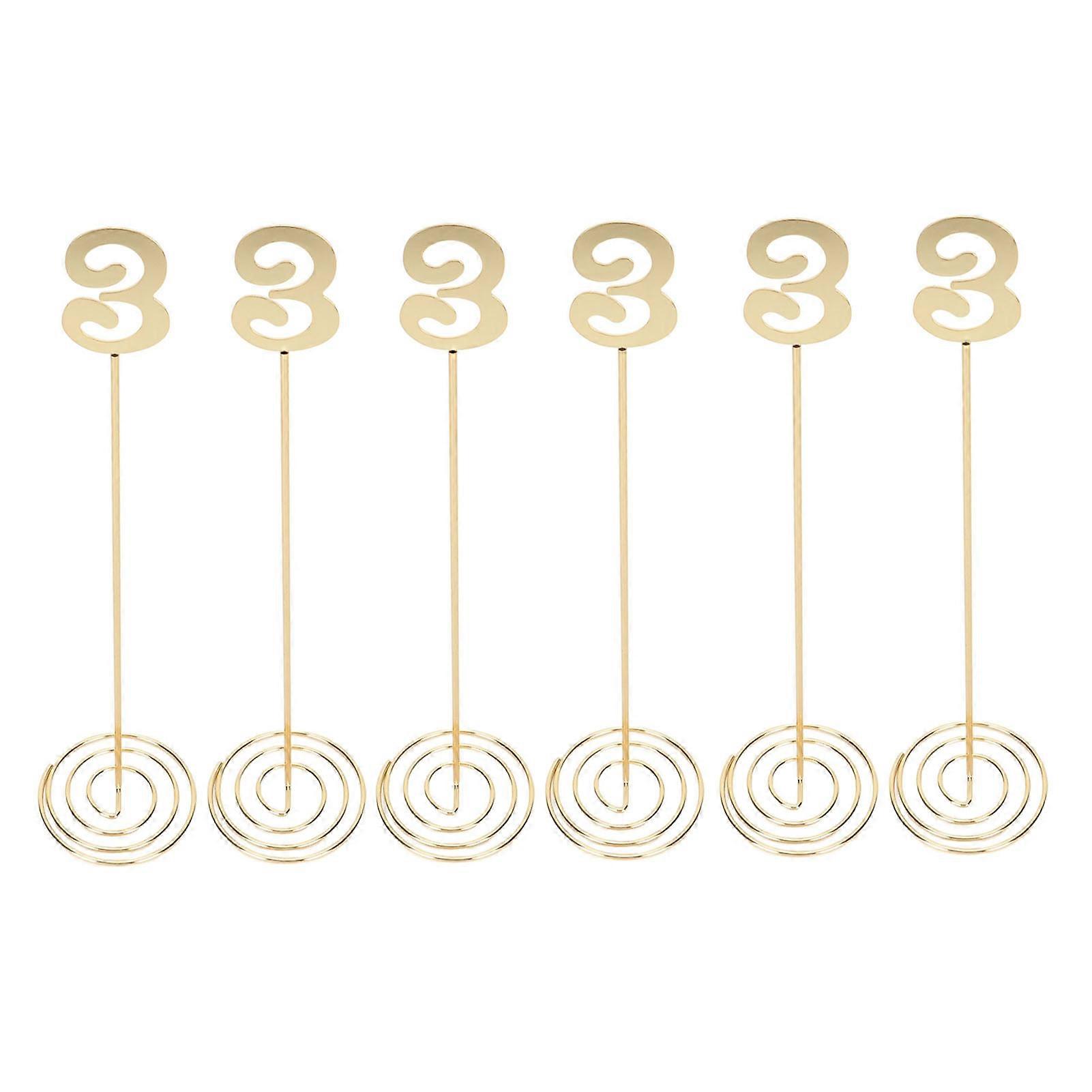 Numéro de table en métal Fer galvanisé Numéro de table haute avec base de support pour réception de mariage Banquet Fête d’anniversaire Décor numéro 3