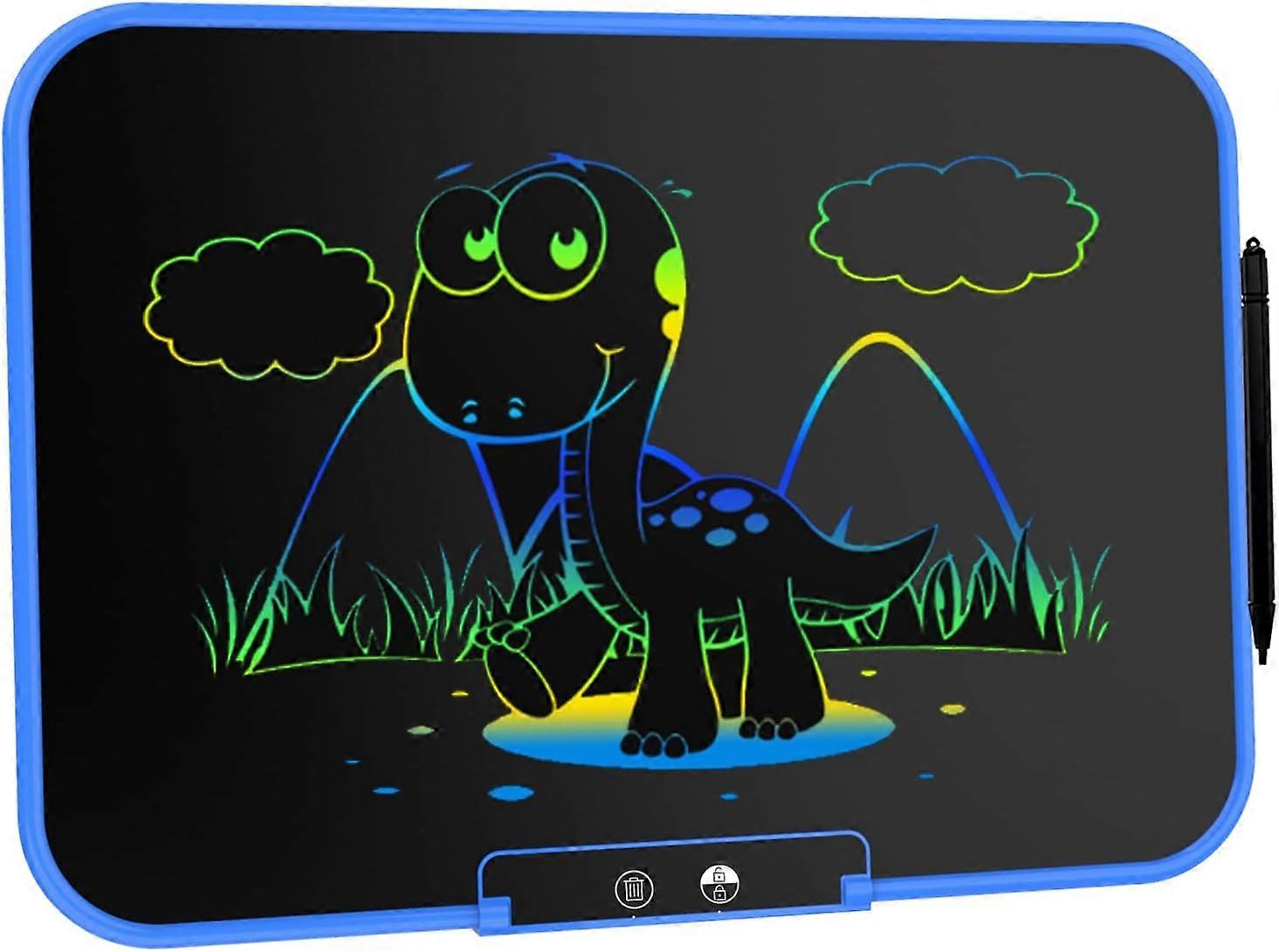 LCD-kirjoitustabletti, 13 tuuman USB ladattava värikäs piirustuspöytä opetuslelut lapsille 3 4 5 6 7 vuoden ikäinen