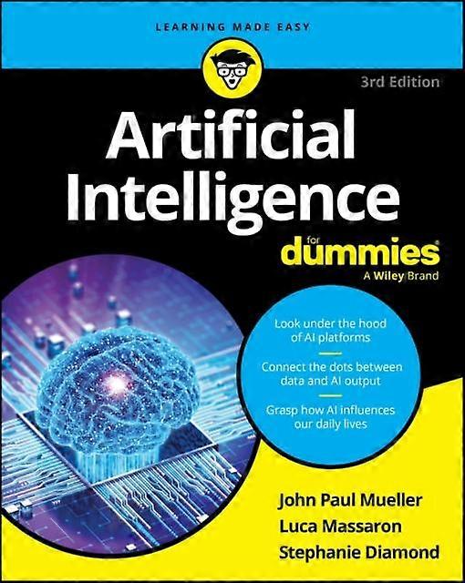 Artificial Intelligence For Dummies by Stephanie Diamond Paperback Book