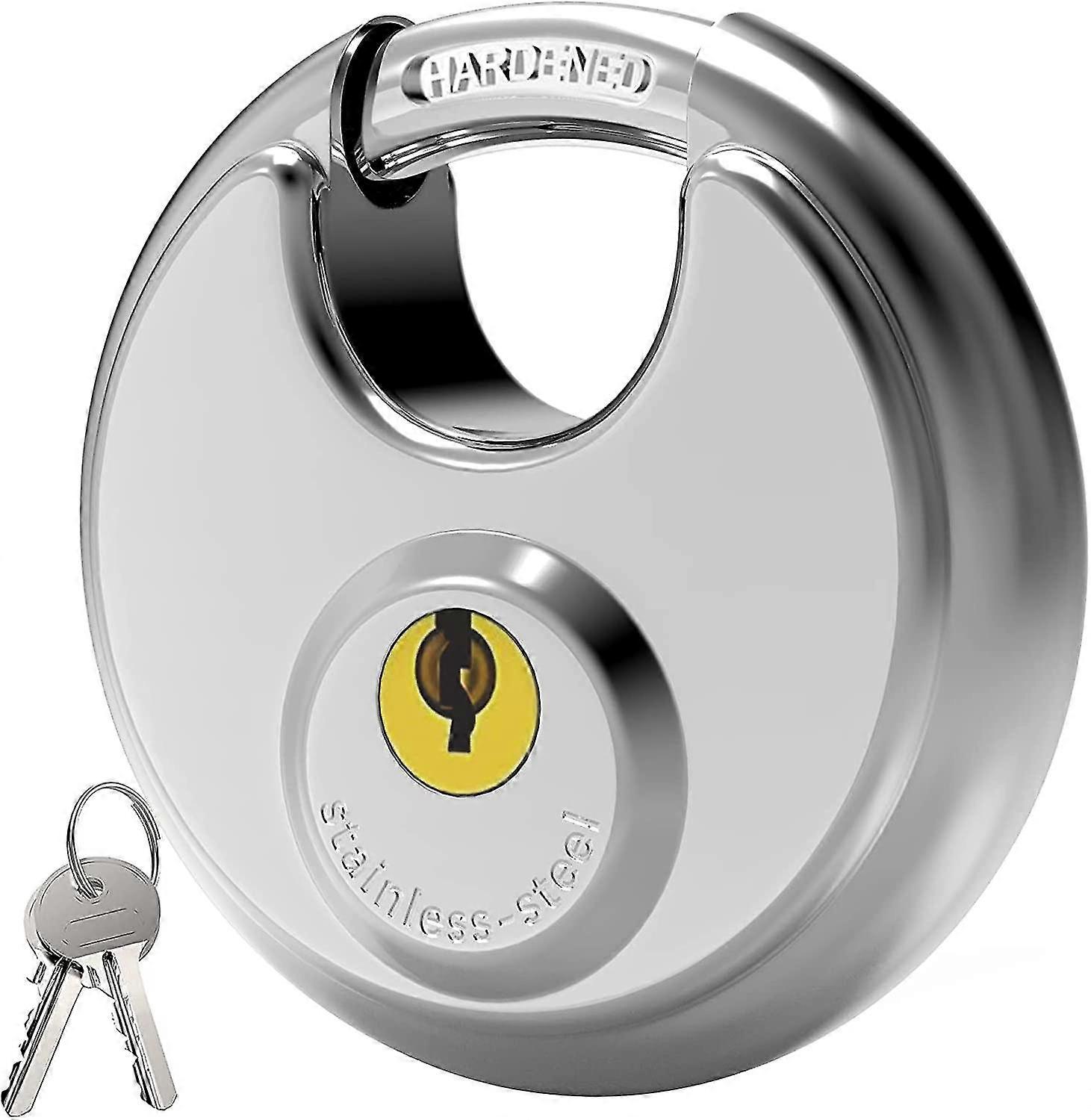 Key Padlock Outdoor For Warehouse(1pc, Silver)