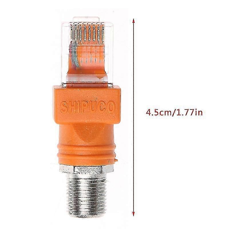 F samice na Rj45 samec koaxiální hlavňový adaptér adaptér Rj45 na rf konektor převodník