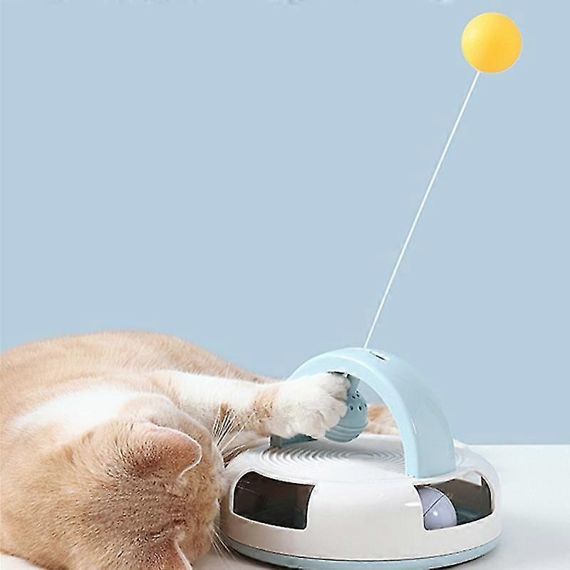 Unitoney Removable Cat Toys Interactive Bell Ball Catnip Funny Cat Stick Swing Pingpong Feather Cat