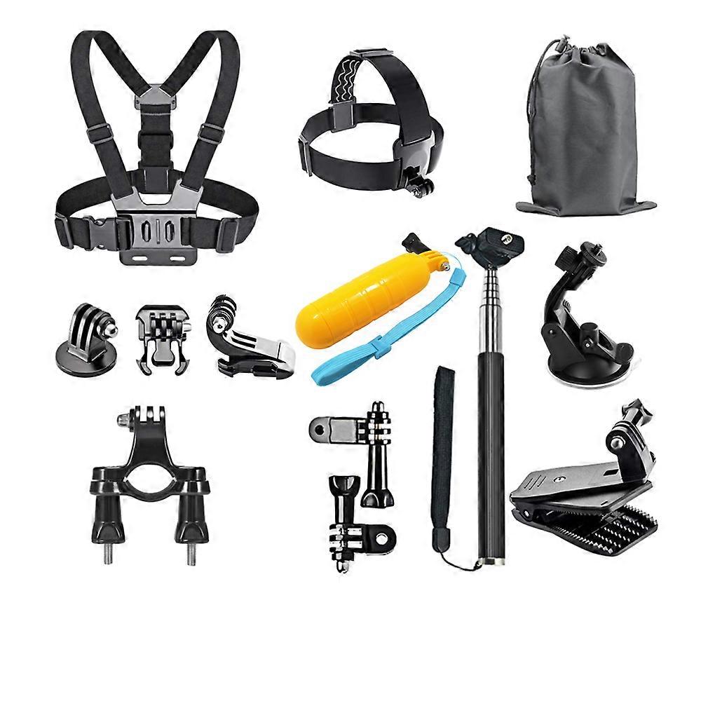 SOOCOO Action Camera Accessories Set For GoPro hero 9 8 7 6 For Xiaomi Yi Case Kit Strap Mount Selfie Stick Motorcycle Backpack