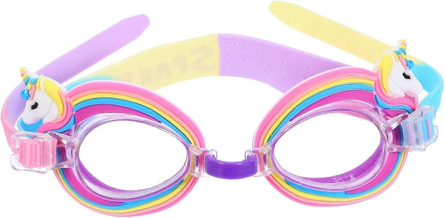 Kids Swim Goggles Unicorn Anti- Fog Swimming Goggles Clear Version UV Protection Swim Glasses No Leaking Pool Eyewear with Adjustable Strap for Childr