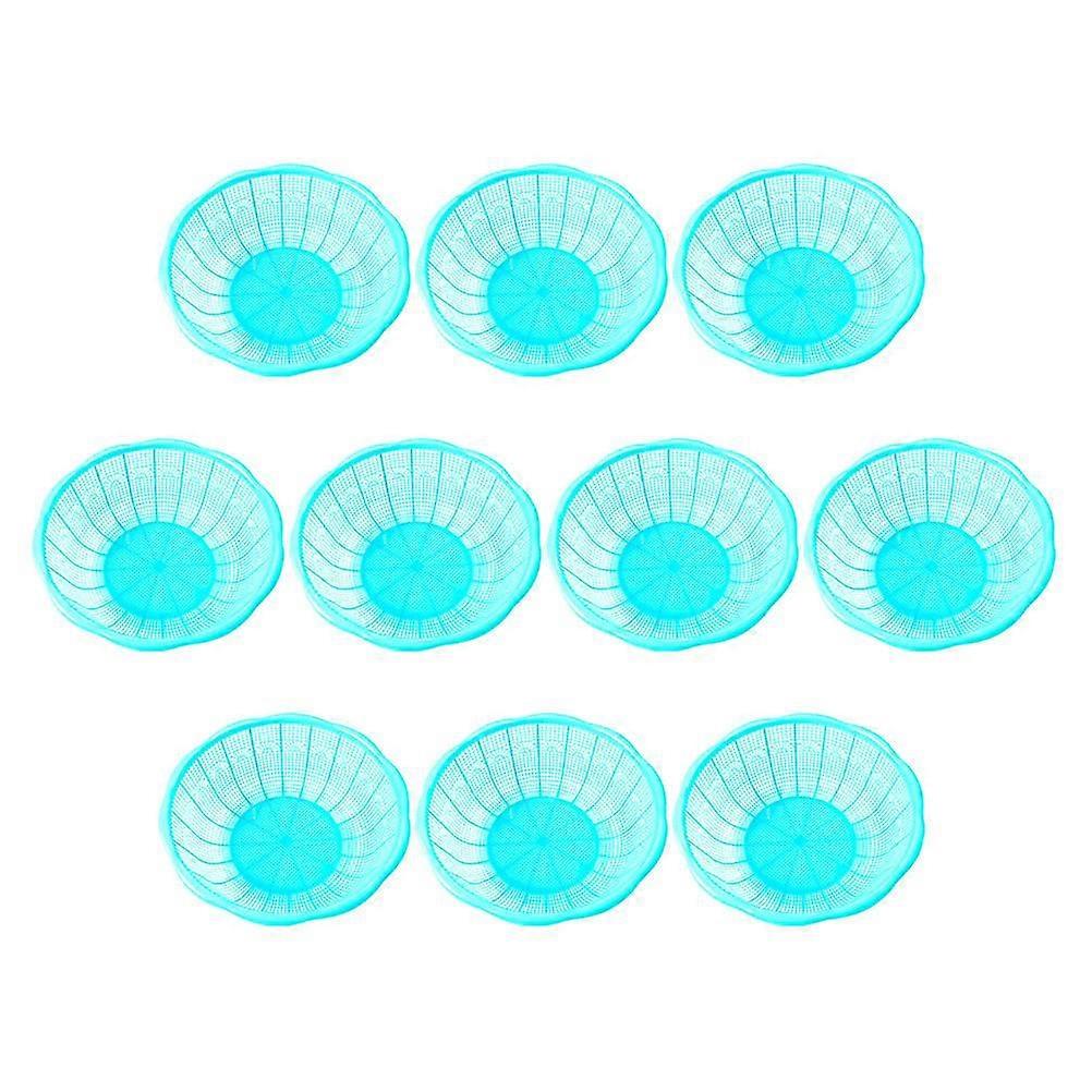 10pcs Drain Basket Multi-functional Basket Vegetable Rice Cleaning Basket