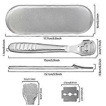 1 Pz Di Alta Qualità In Acciaio Inox Strumento Di Cura Della Pelle Morta Del Piede Raspa Doppio - Foto 6