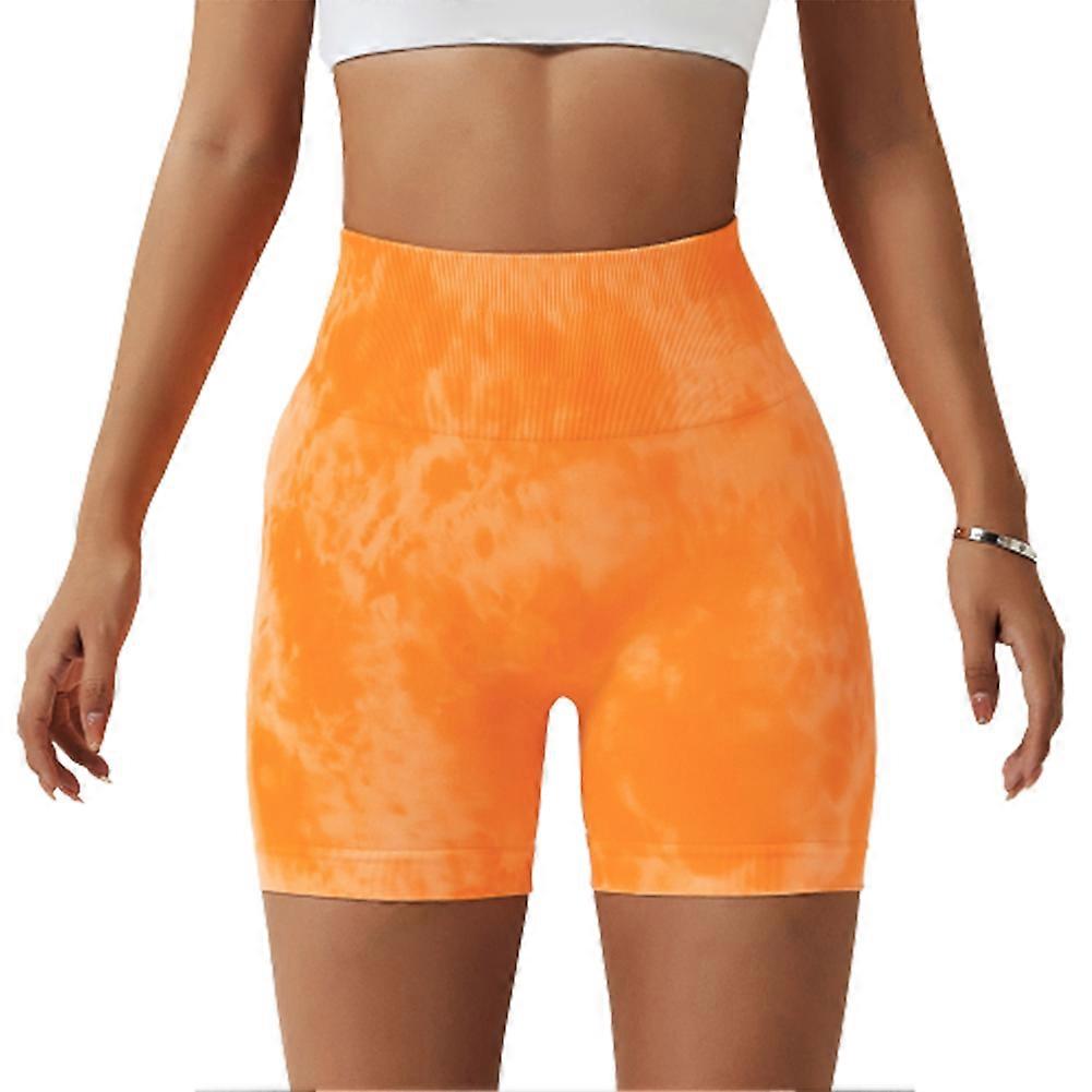 Splash-dying Seamless Gym Pants High Elastic Breathable Fitness Pants for Female