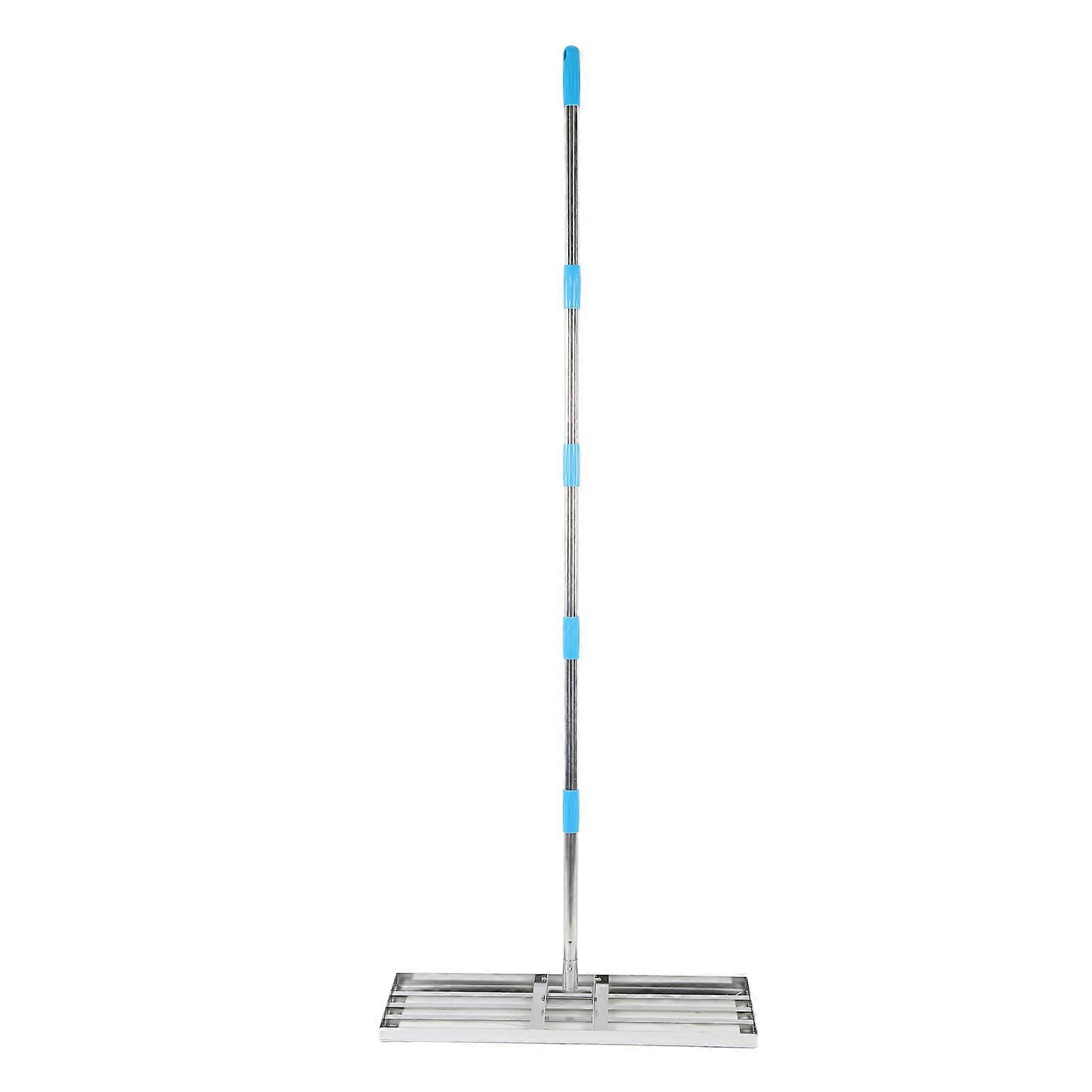 Plen Leveling Rake Bærbar Heavy Duty Lawn Level Tool Justerbar rustfritt stål plen rake for hagegården