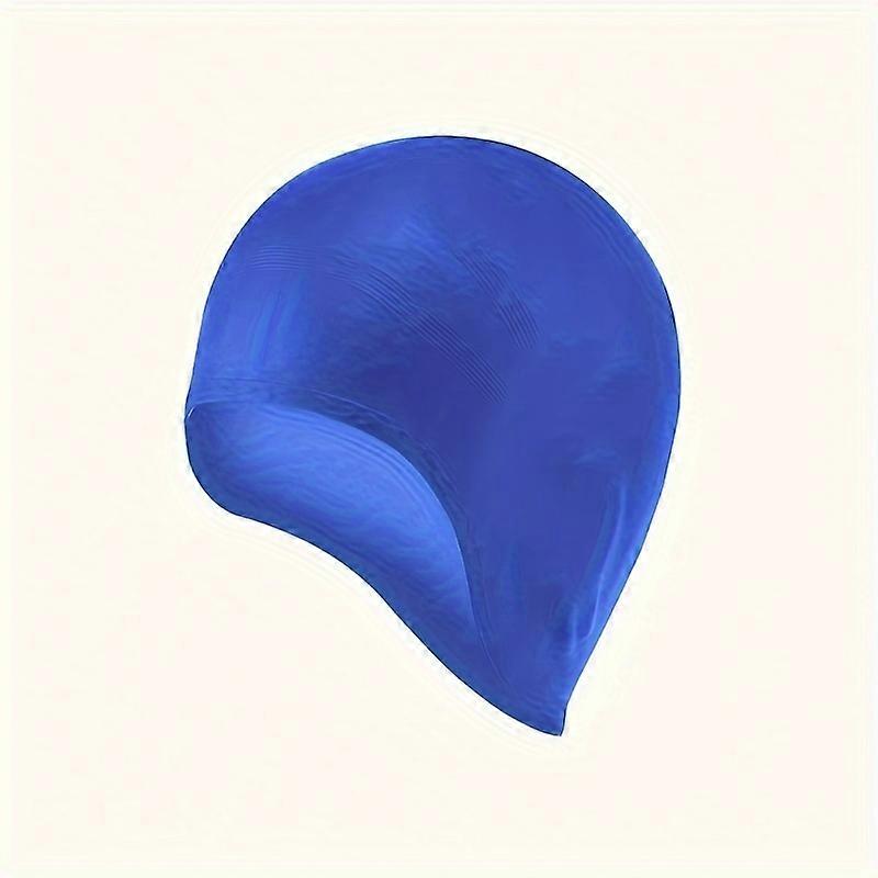 Waterproof Silicone Swimming Cap With Ear Protection For Kids - Comfortable And Stretchable
