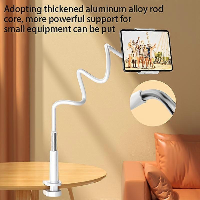 Gooseneck Phone Holder, 360 Any Bend Multi-Angle Folding Lazy Tablet Stand - Flexible Design With Viewing Angle