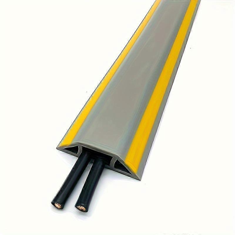 Heavy Duty Non-Slip Floor Cable Cover for Workshops, Offices, Garages, and Warehouses - Self-Adhesive Wire Protector for Safety and Organization