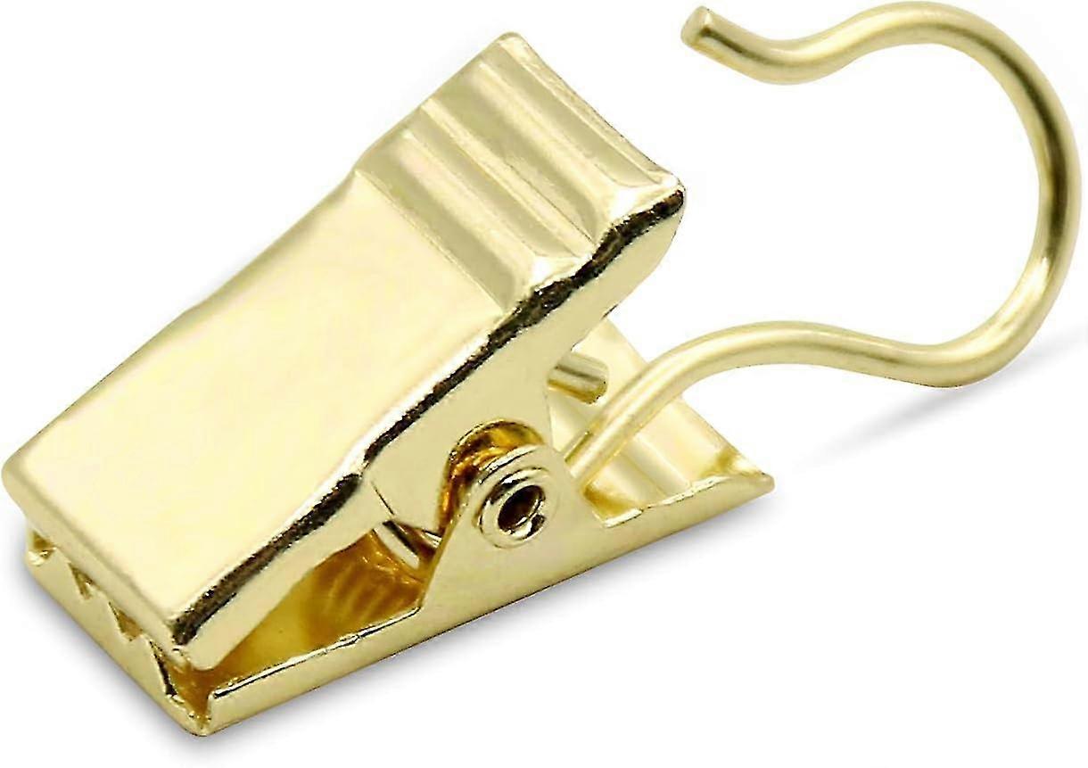 100 Curtain Clips With Hooks - Small Stainless Steel Clips