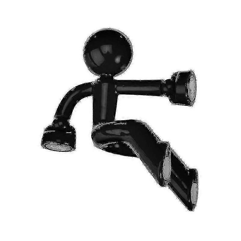 Climbing Hubby Fridge Magnet-black