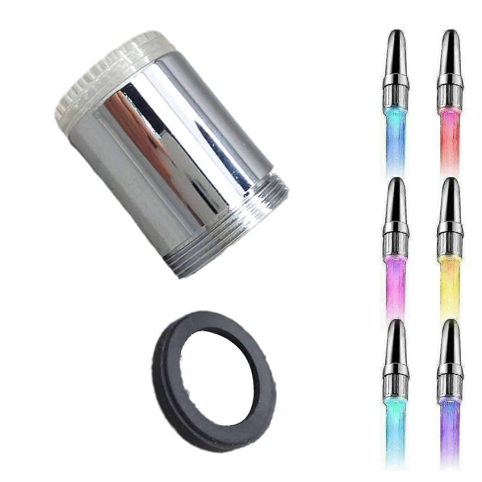 7Color Changing Temperature Sensor LED Light Glow Water Faucet Stream Tap