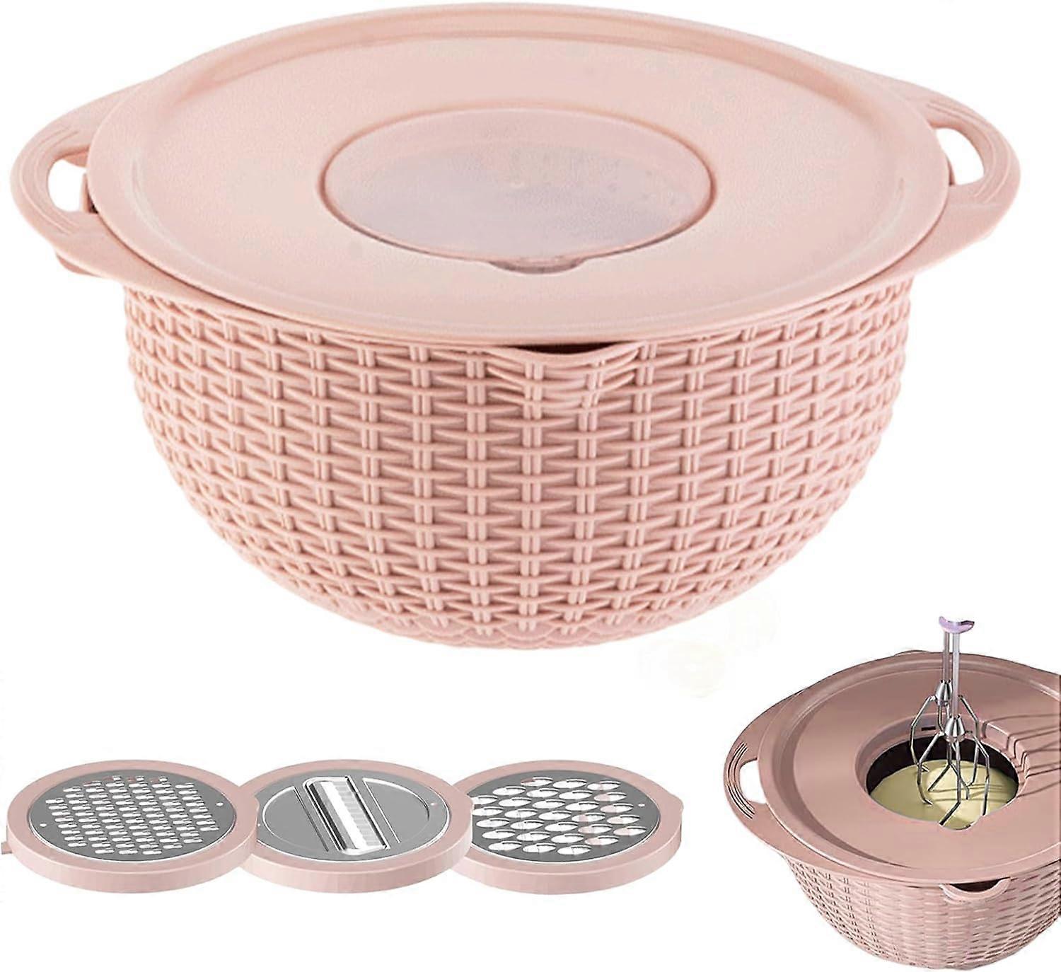 Küchensieb-Schüssel-Set, doppellagiges Reissieb, ergonomische und robuste Obstreiniger-Schüssel, 100% neu