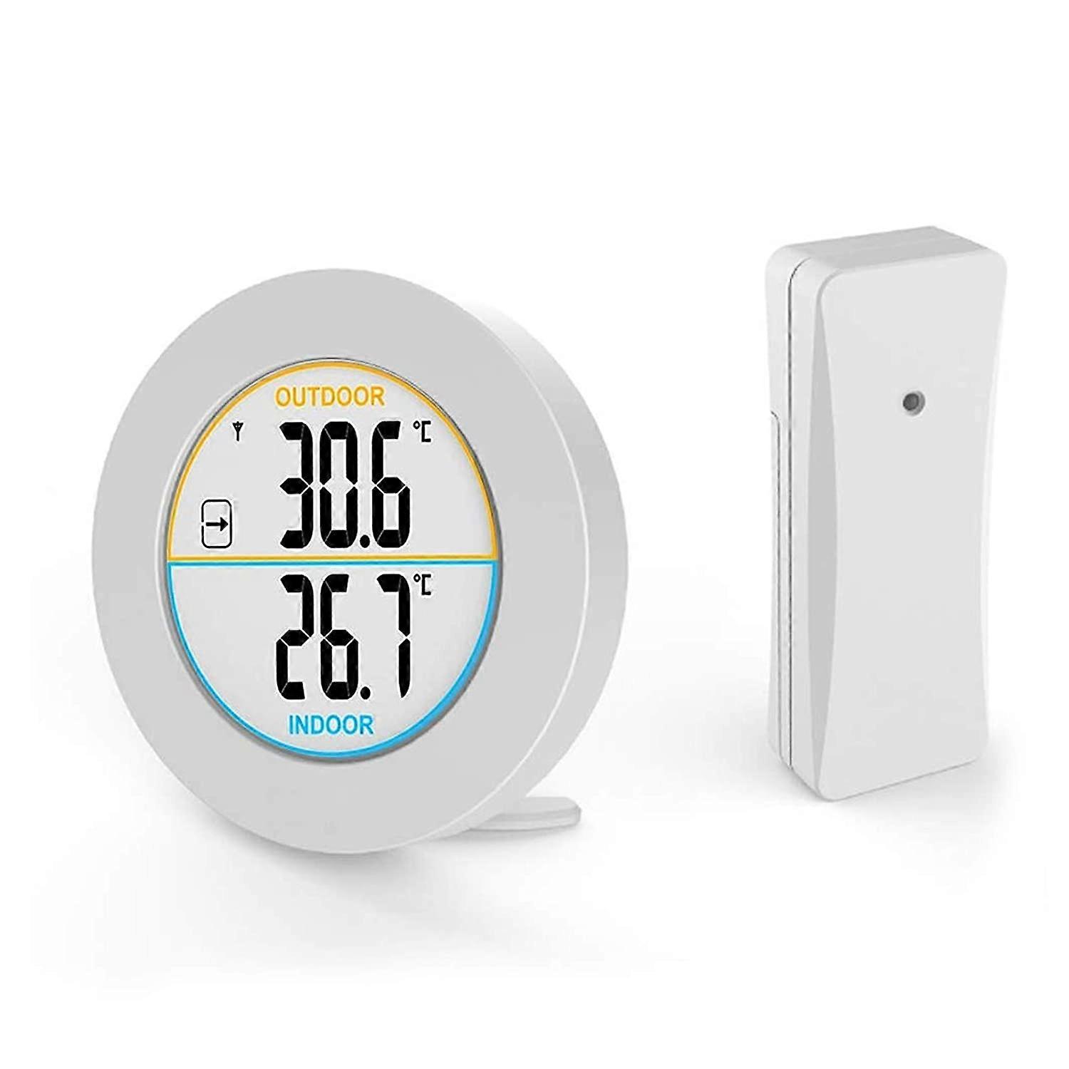 Digital Weather Stations Indoor and Outdoor Sensor , with Outdoor Sensor, Indoor Outdoor Temperature Monitor with LCD Display