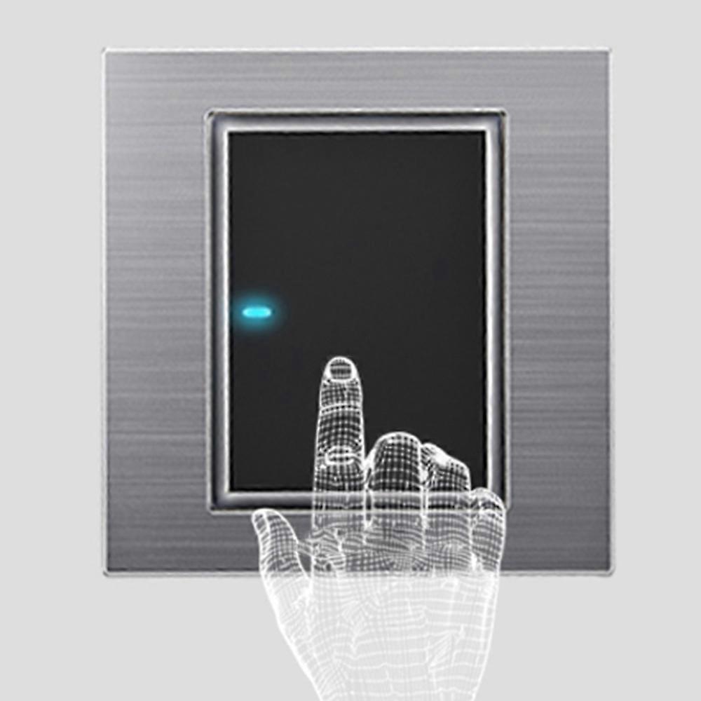 Brushed aluminum a billing control switch panel wall outlet tap switch with LED lights a billing control switch