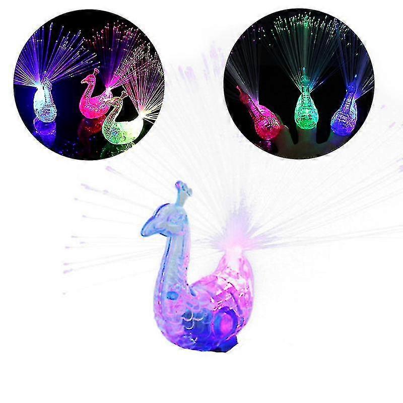 Bjxy Children#39;s Toy Set With 9 Luminous Peacock Decorative Lights