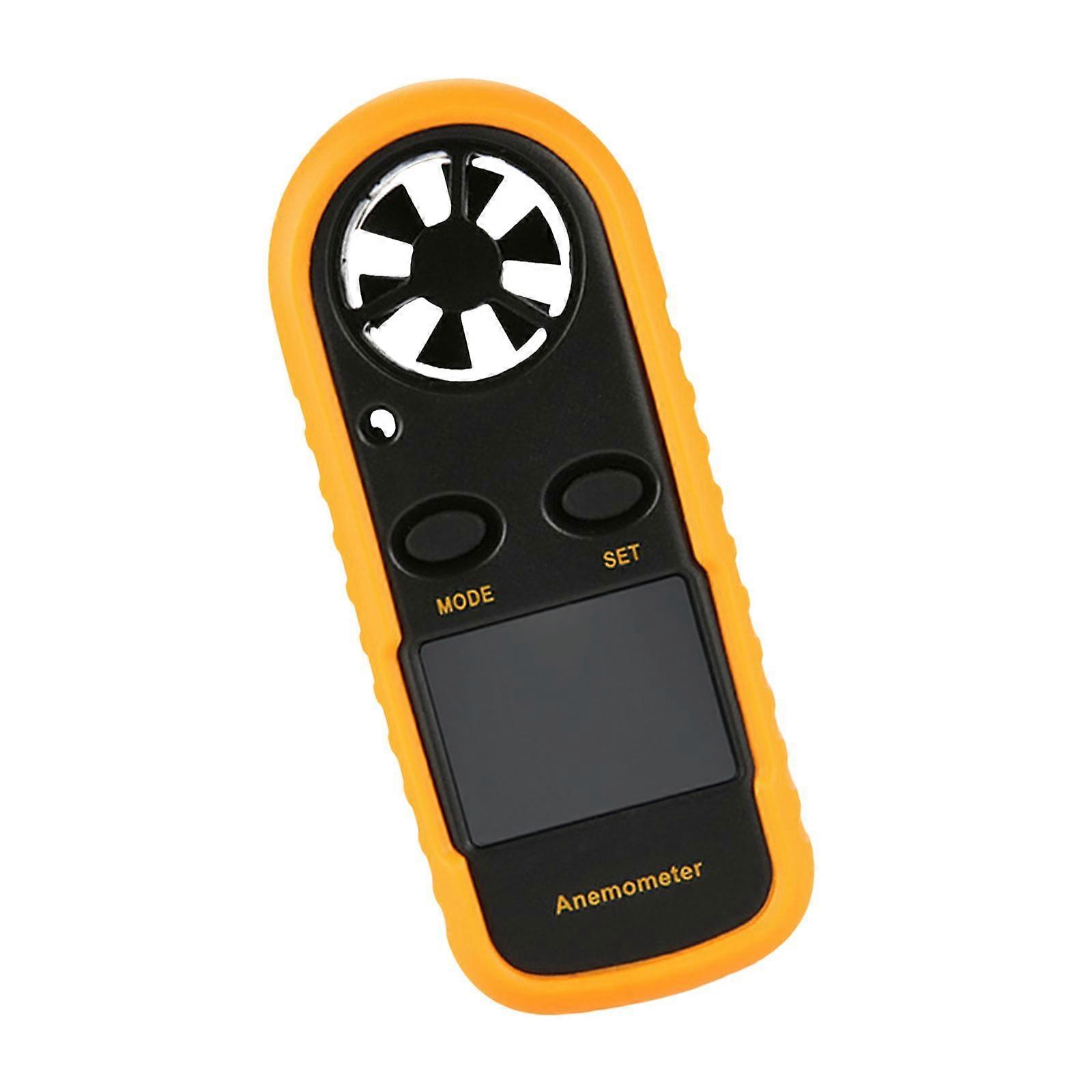 Digitales Anemometer Handheld-Luftgeschwindigkeitsmesser Fliegende Windgeschwindigkeitsmesser Messgerät Schwarzes Panel 4x10,5cm