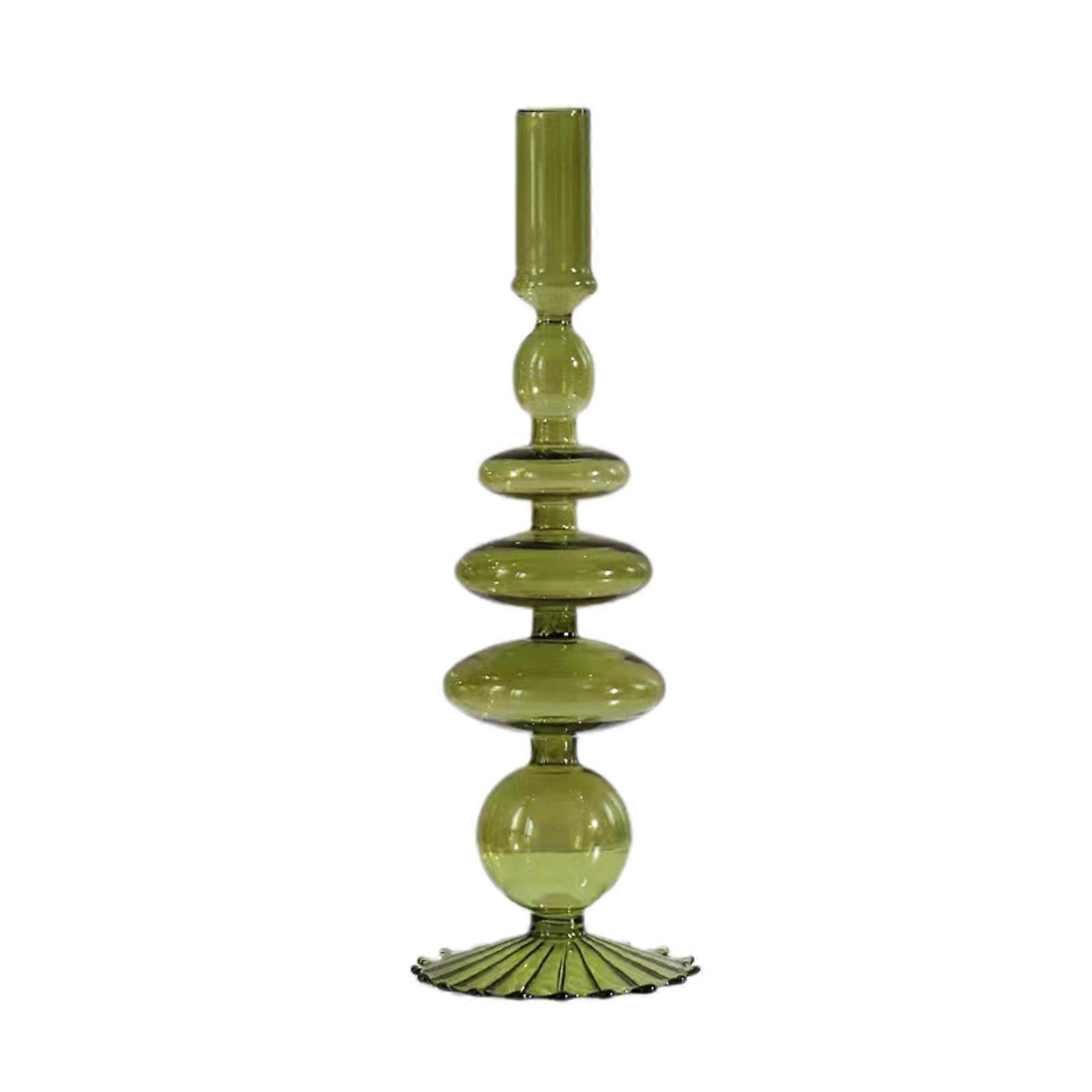 Simple and creative glass vase candlestick